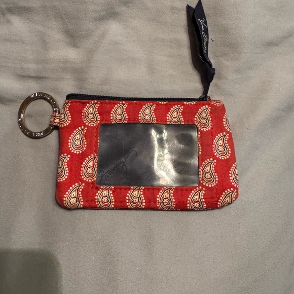 Vera Bradley Red Paisley Wallet - Picture 1 of 3
